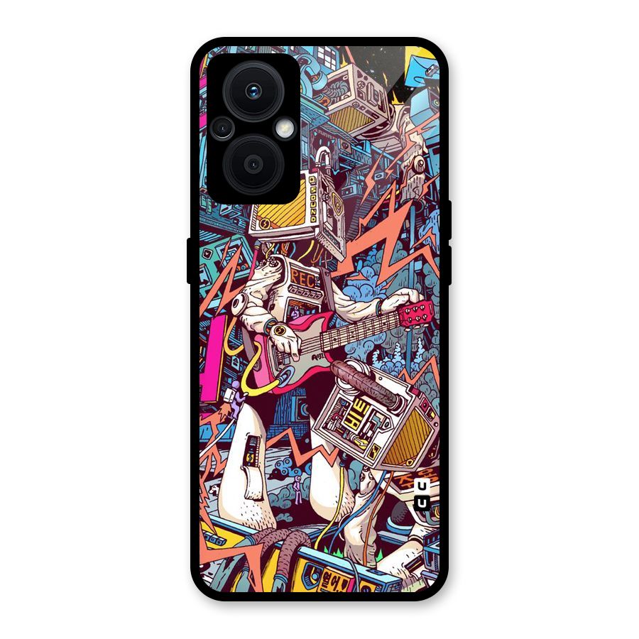 Electric Colors Glass Back Case for Oppo F21s Pro 5G
