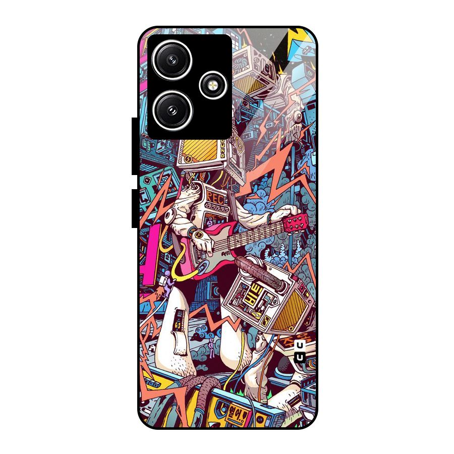 Electric Colors Glass Back Case for Redmi 12 5G