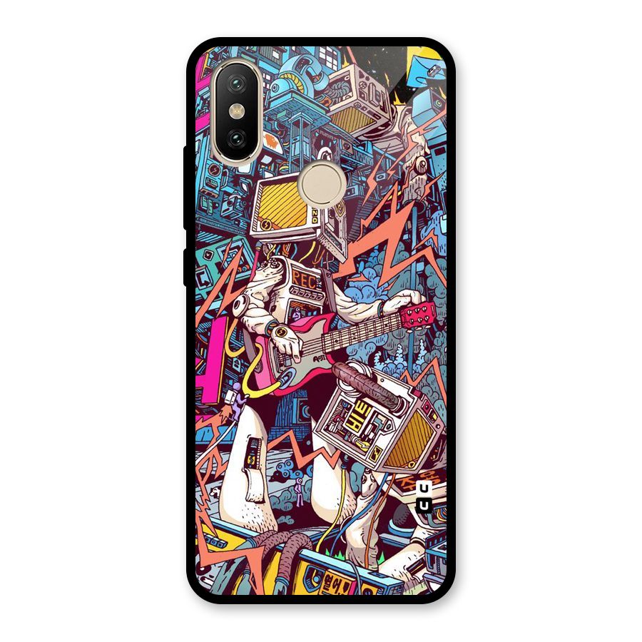 Electric Colors Glass Back Case for Redmi A2