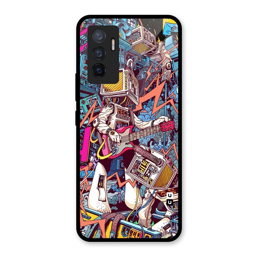 Electric Colors Glass Back Case for Vivo V23e