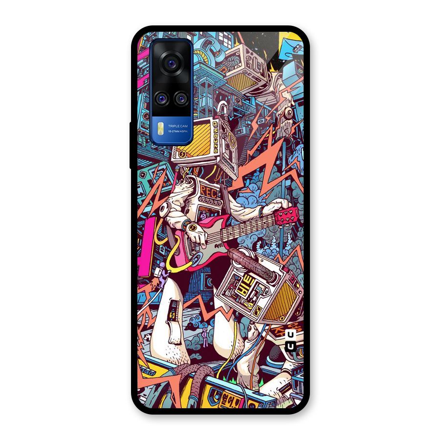 Electric Colors Glass Back Case for Vivo Y31