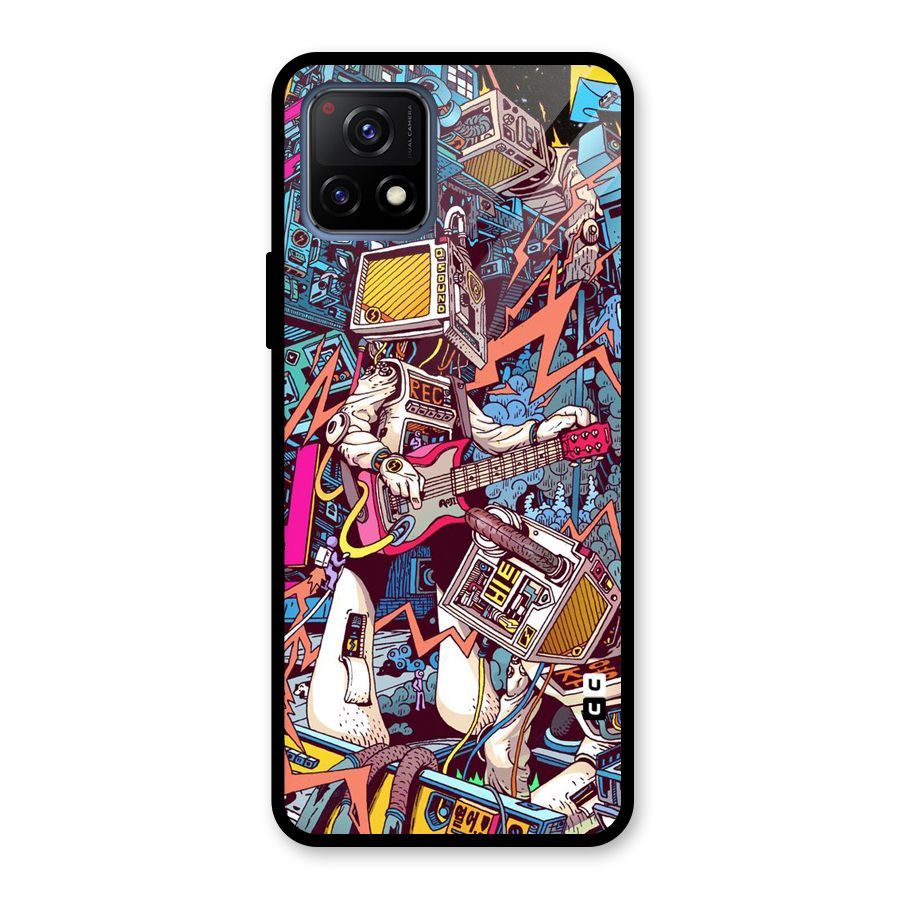 Electric Colors Glass Back Case for Vivo Y72 5G