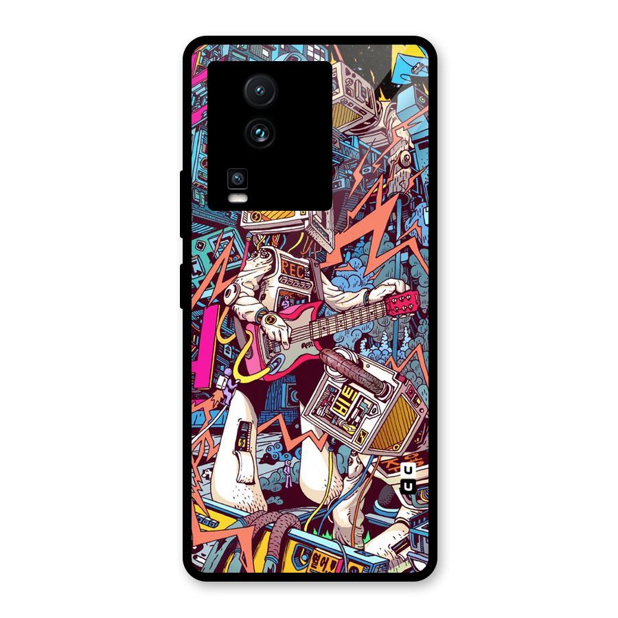 Electric Colors Glass Back Case for Vivo iQOO Neo 7
