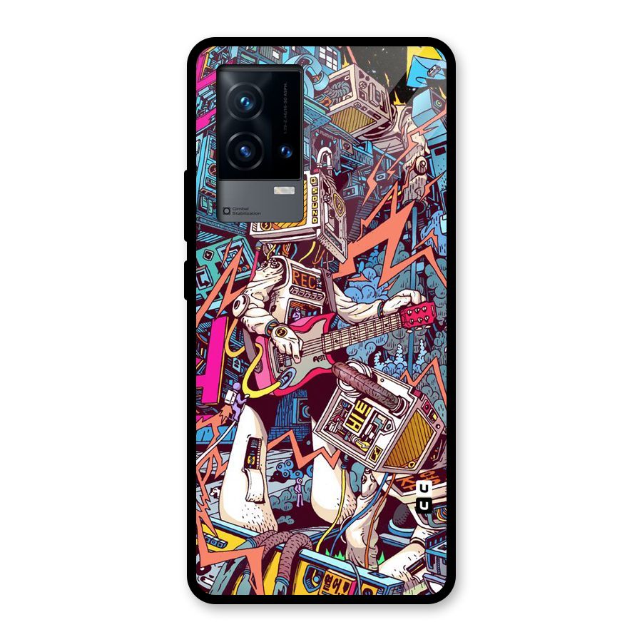 Electric Colors Glass Back Case for iQOO 9 5G