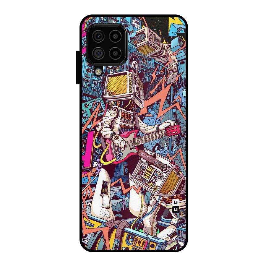 Electric Colors Metal Back Case for Galaxy A22 4G