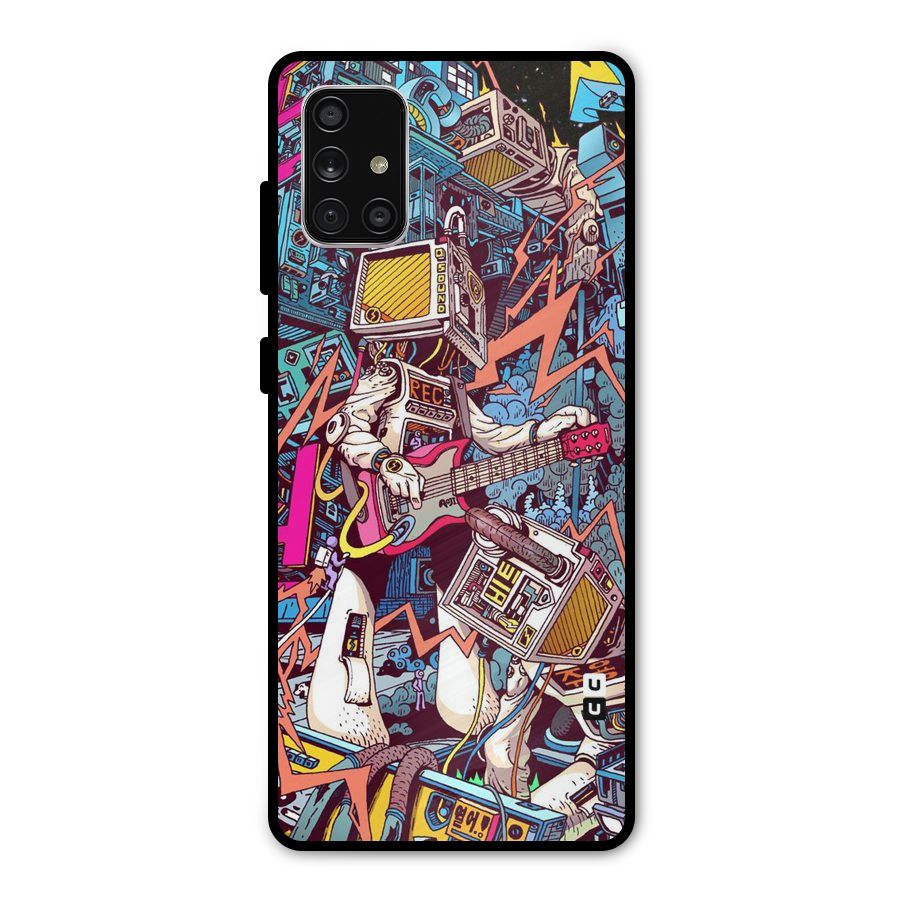 Electric Colors Metal Back Case for Galaxy A71