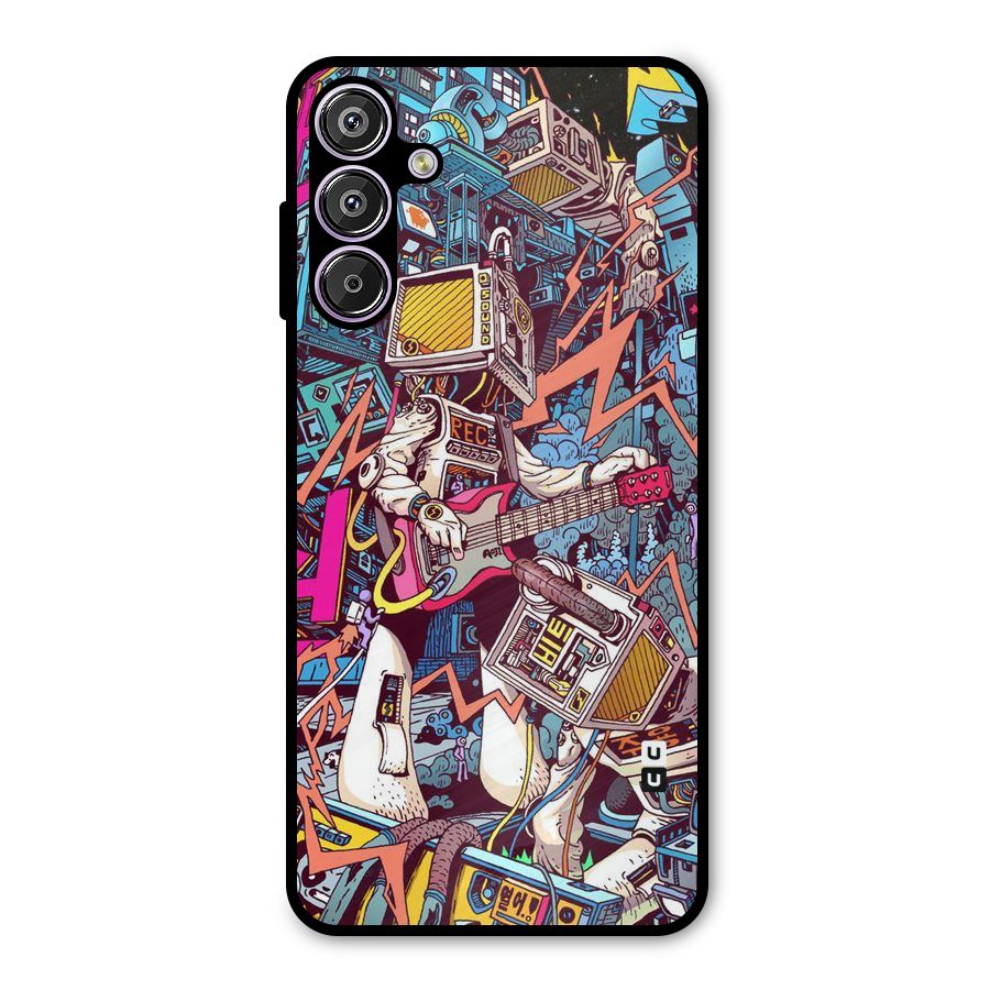 Electric Colors Metal Back Case for Galaxy F15