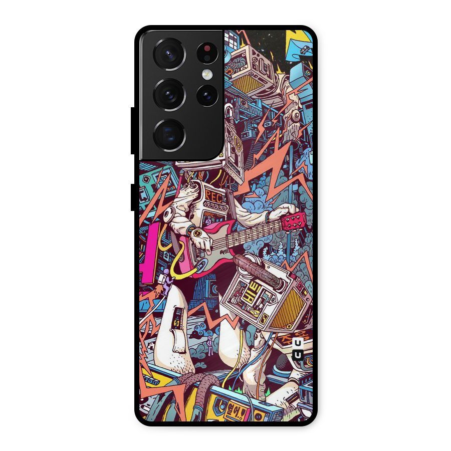 Electric Colors Metal Back Case for Galaxy S21 Ultra 5G