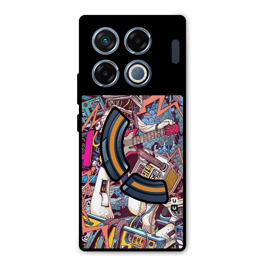 Electric Colors Metal Back Case for Infinix GT 20 Pro
