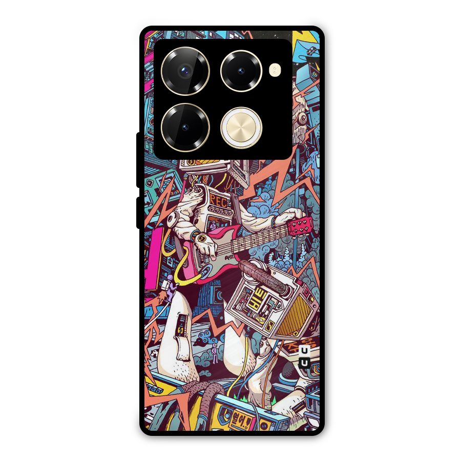 Electric Colors Metal Back Case for Infinix Note 40 Pro Plus