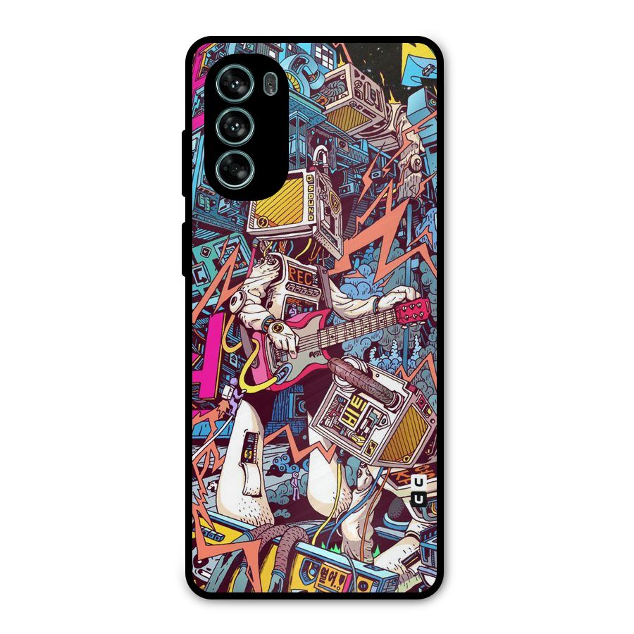 Electric Colors Metal Back Case for Moto G62