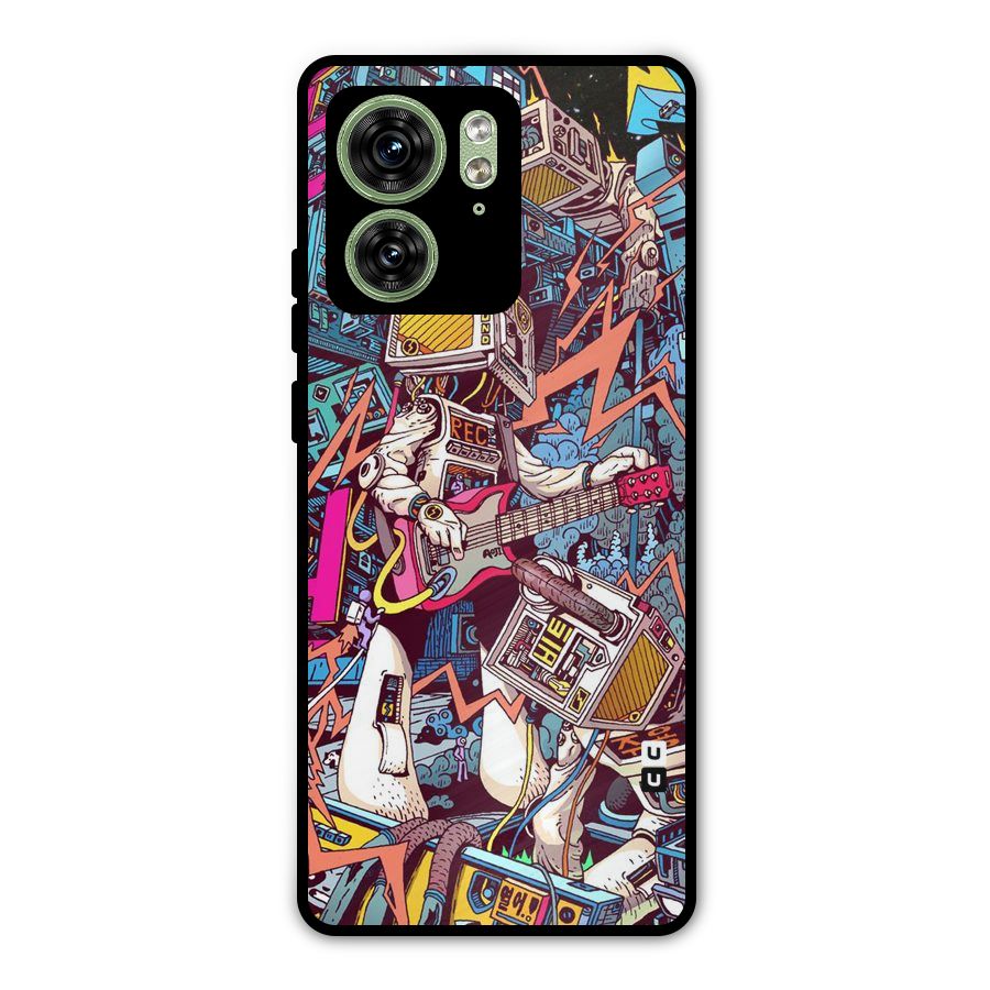 Electric Colors Metal Back Case for Motorola Edge 40 5G