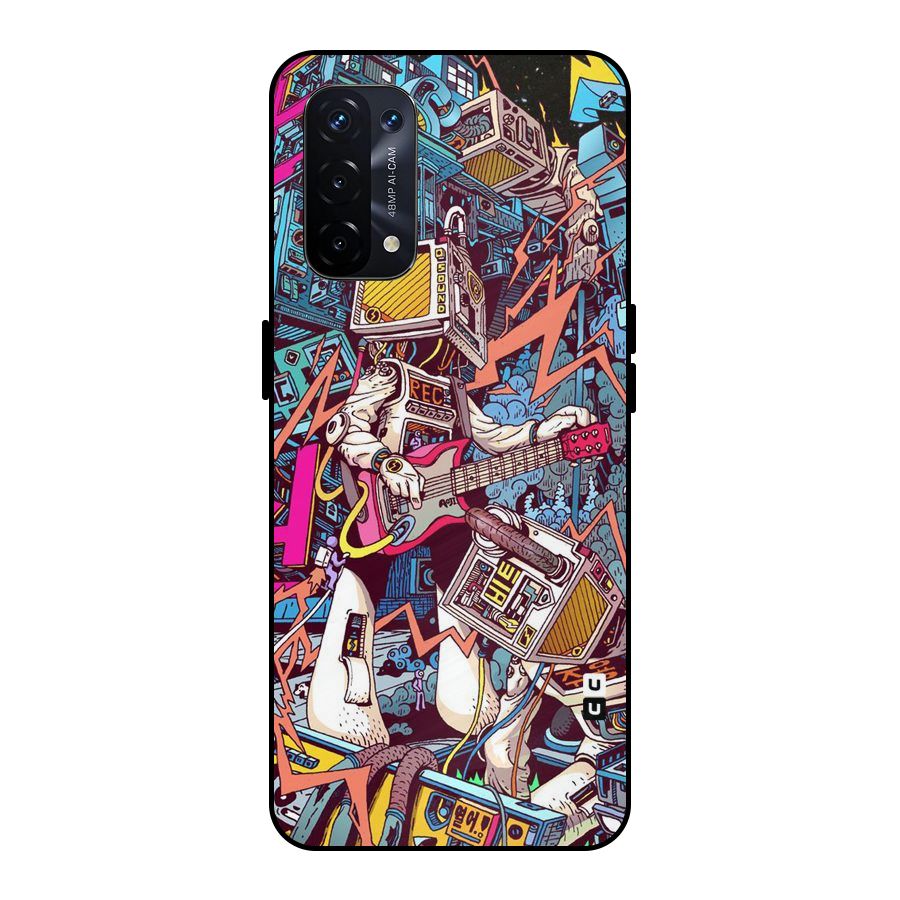 Electric Colors Metal Back Case for Oppo A74 5G