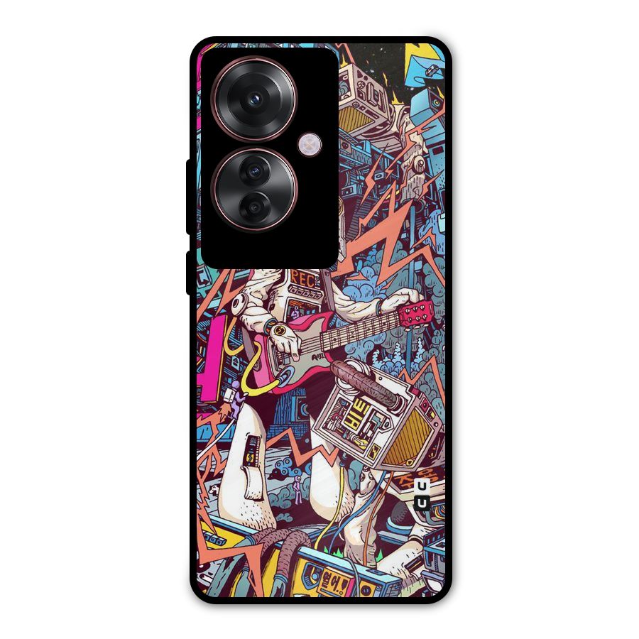 Electric Colors Metal Back Case for Oppo F25 Pro