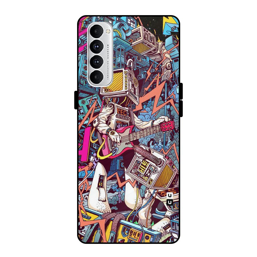 Electric Colors Metal Back Case for Oppo Reno4 Pro