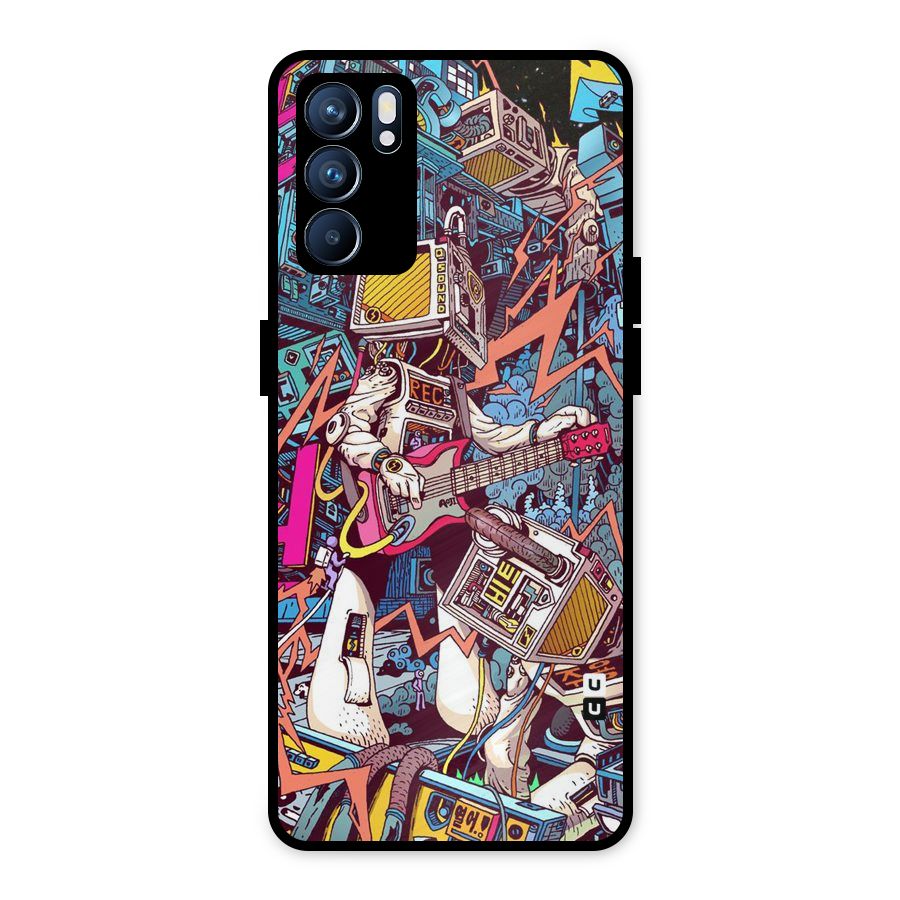 Electric Colors Metal Back Case for Oppo Reno6 5G