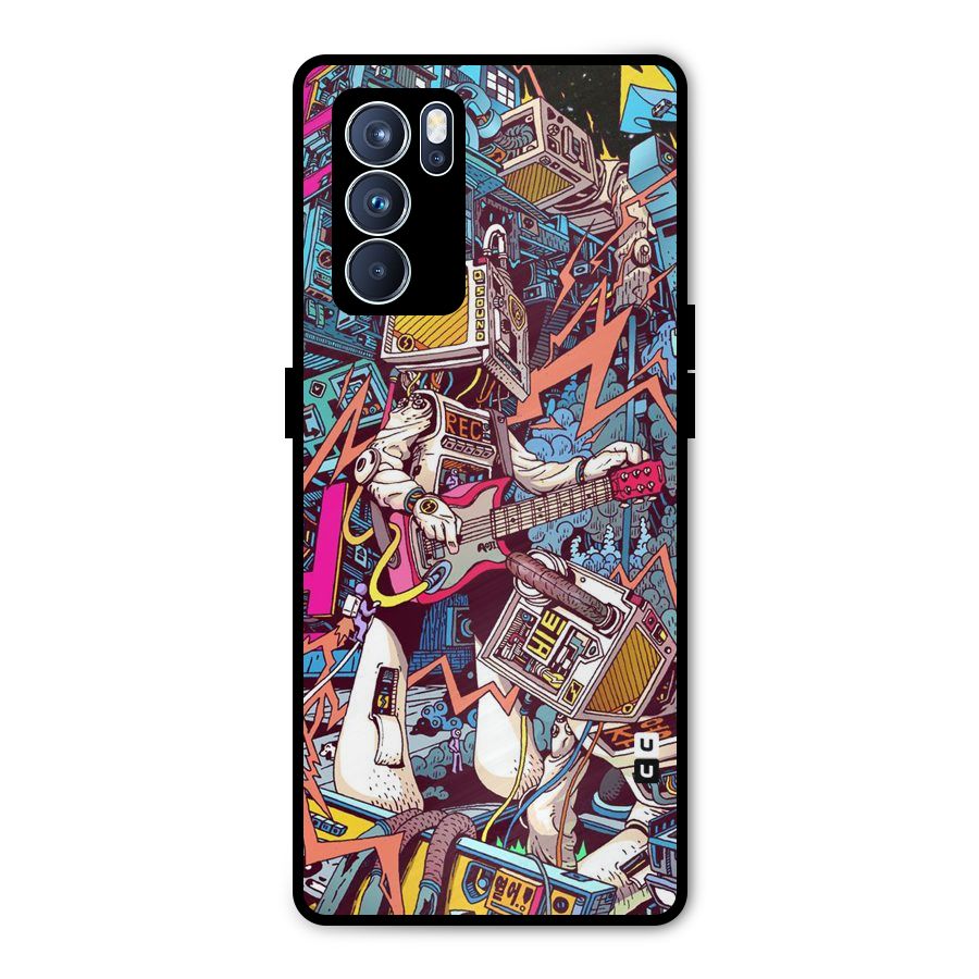 Electric Colors Metal Back Case for Oppo Reno6 Pro 5G