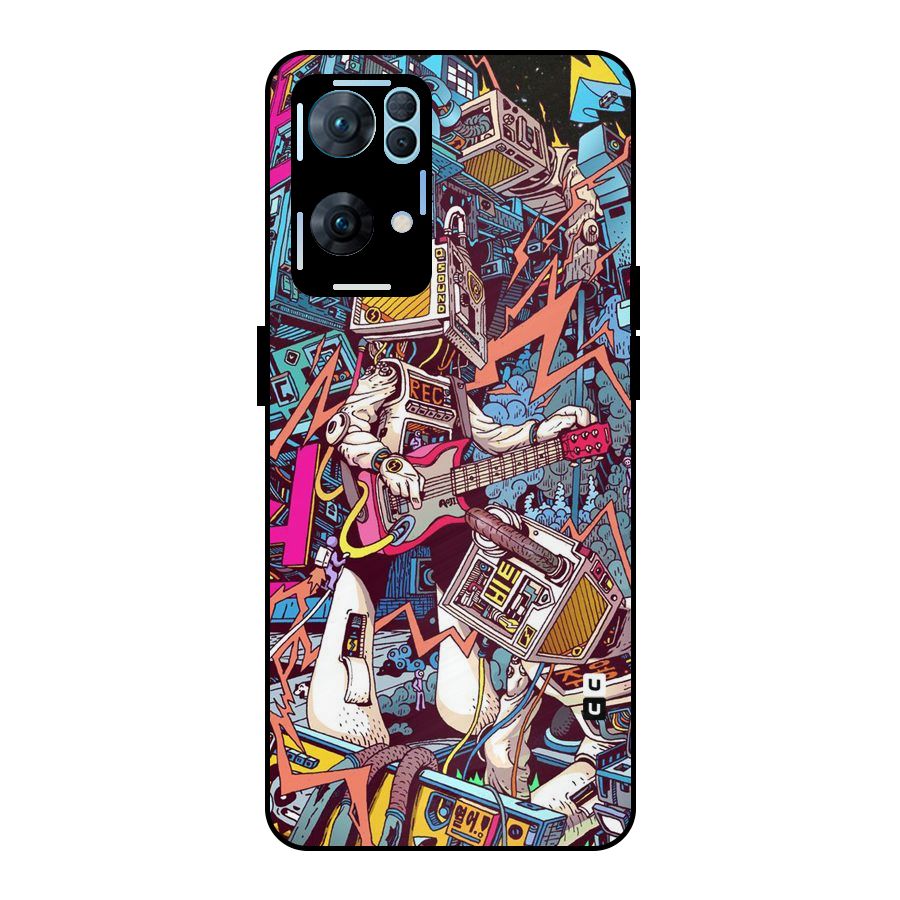 Electric Colors Metal Back Case for Oppo Reno7 Pro 5G