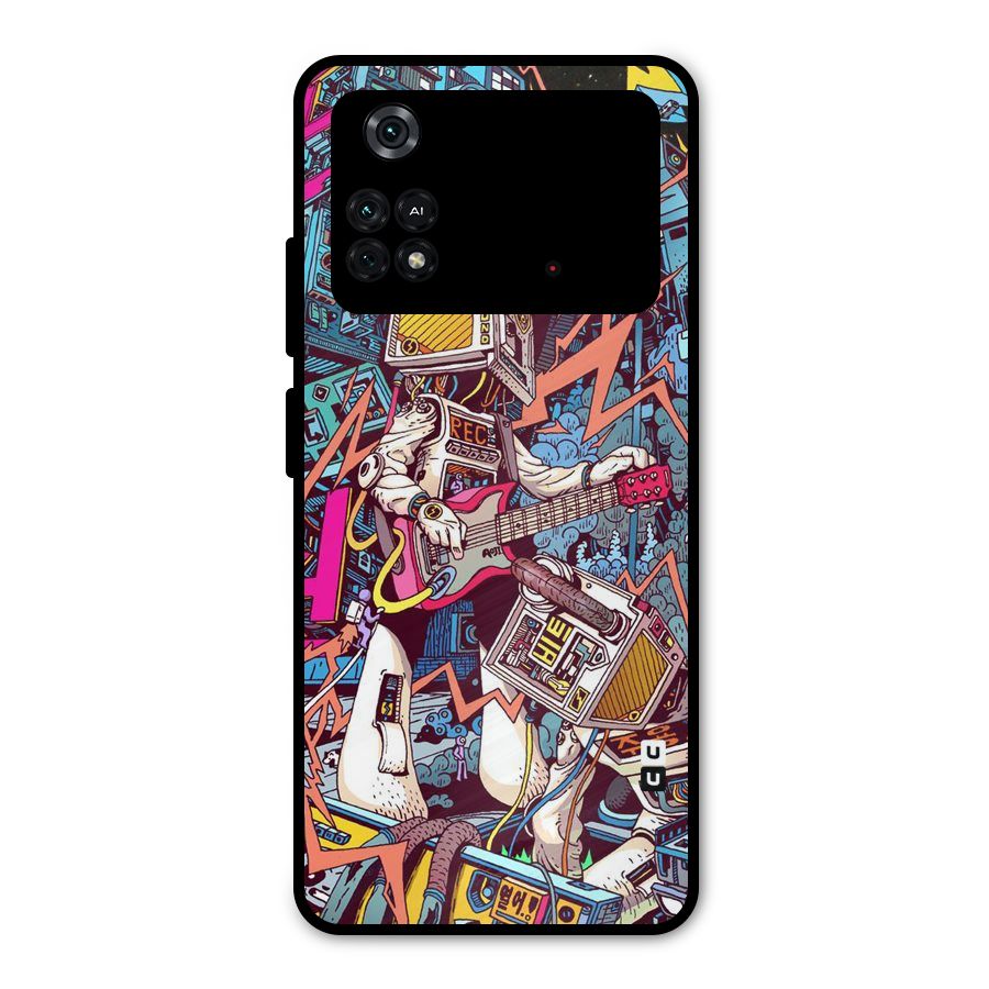 Electric Colors Metal Back Case for Poco M4 Pro 4G