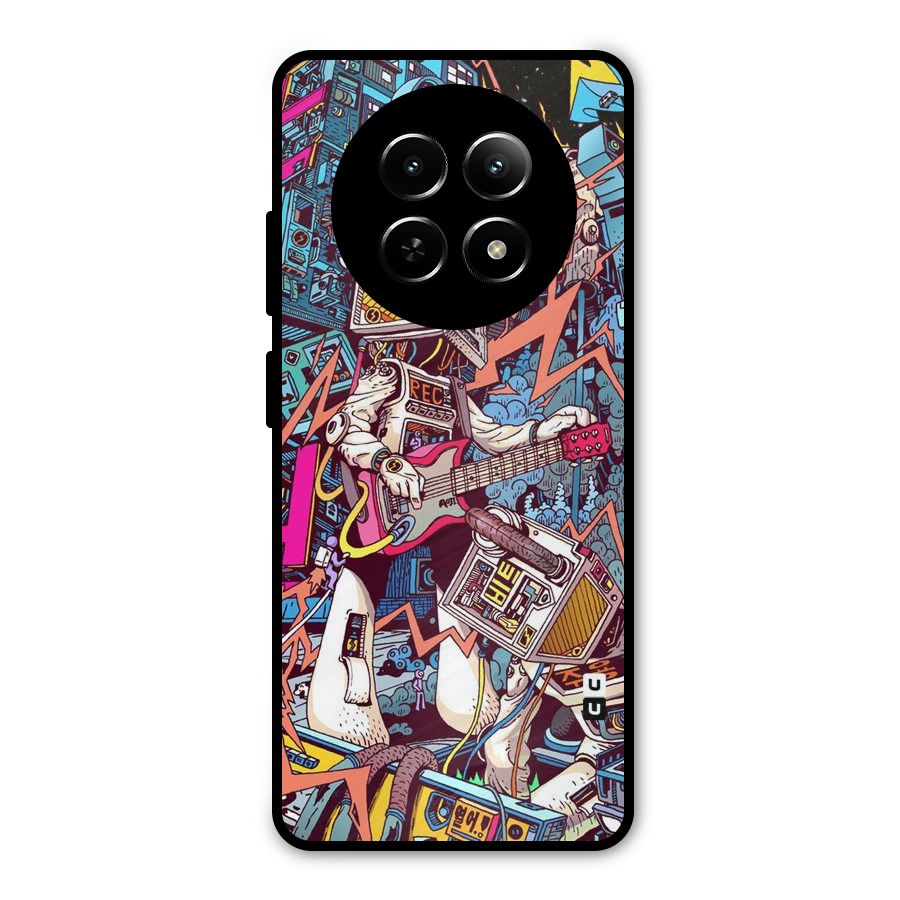Electric Colors Metal Back Case for Realme 12x 5G