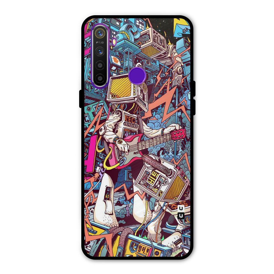 Electric Colors Metal Back Case for Realme 5i