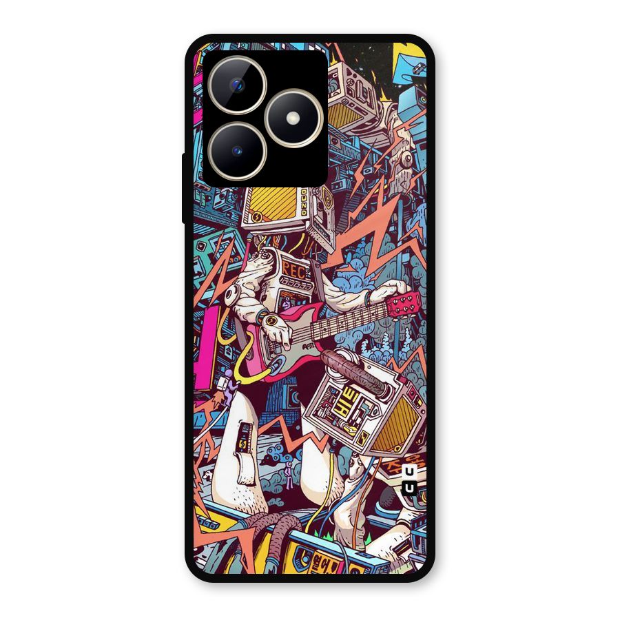 Electric Colors Metal Back Case for Realme Narzo N53