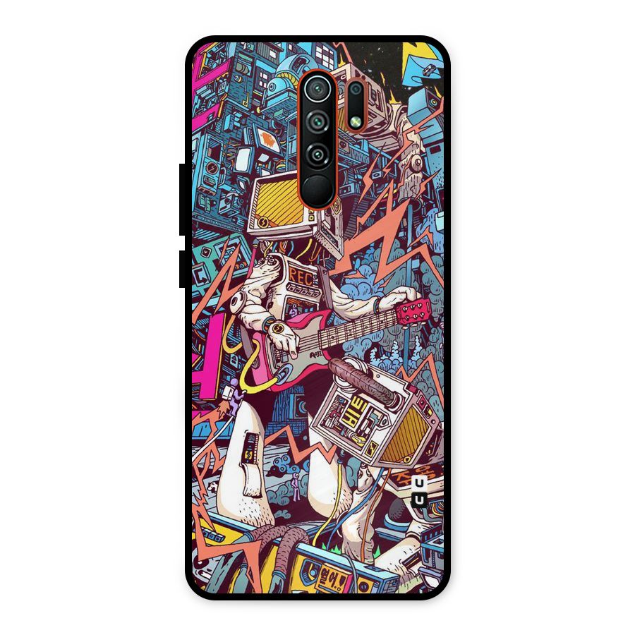 Electric Colors Metal Back Case for Redmi 9 Prime