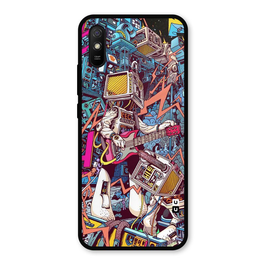 Electric Colors Metal Back Case for Redmi 9i