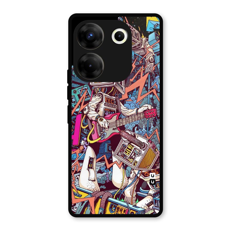 Electric Colors Metal Back Case for Tecno Camon 20 Pro