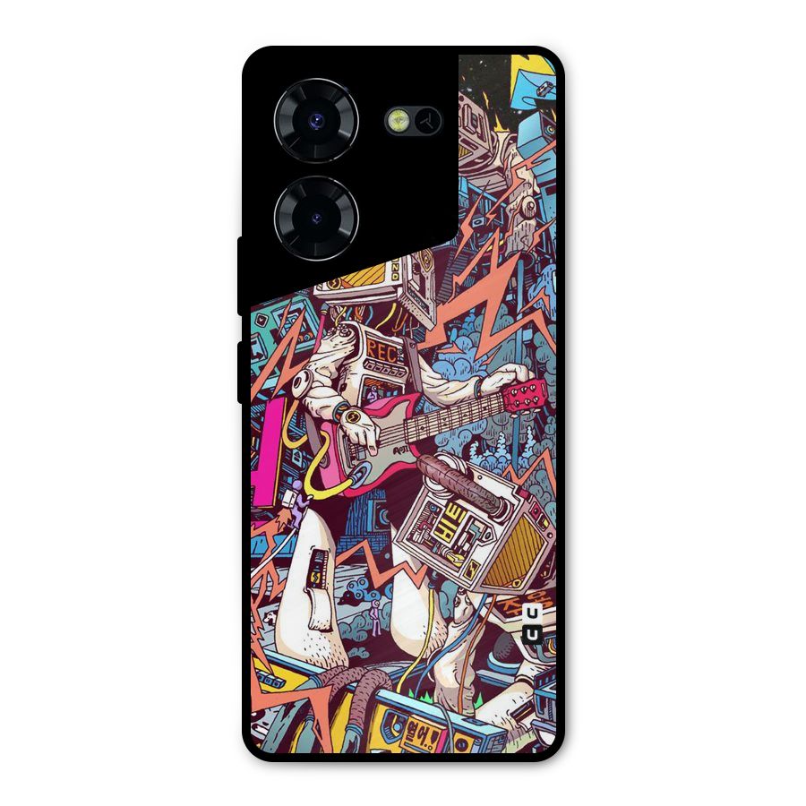 Electric Colors Metal Back Case for Tecno Pova 5 Pro 5G
