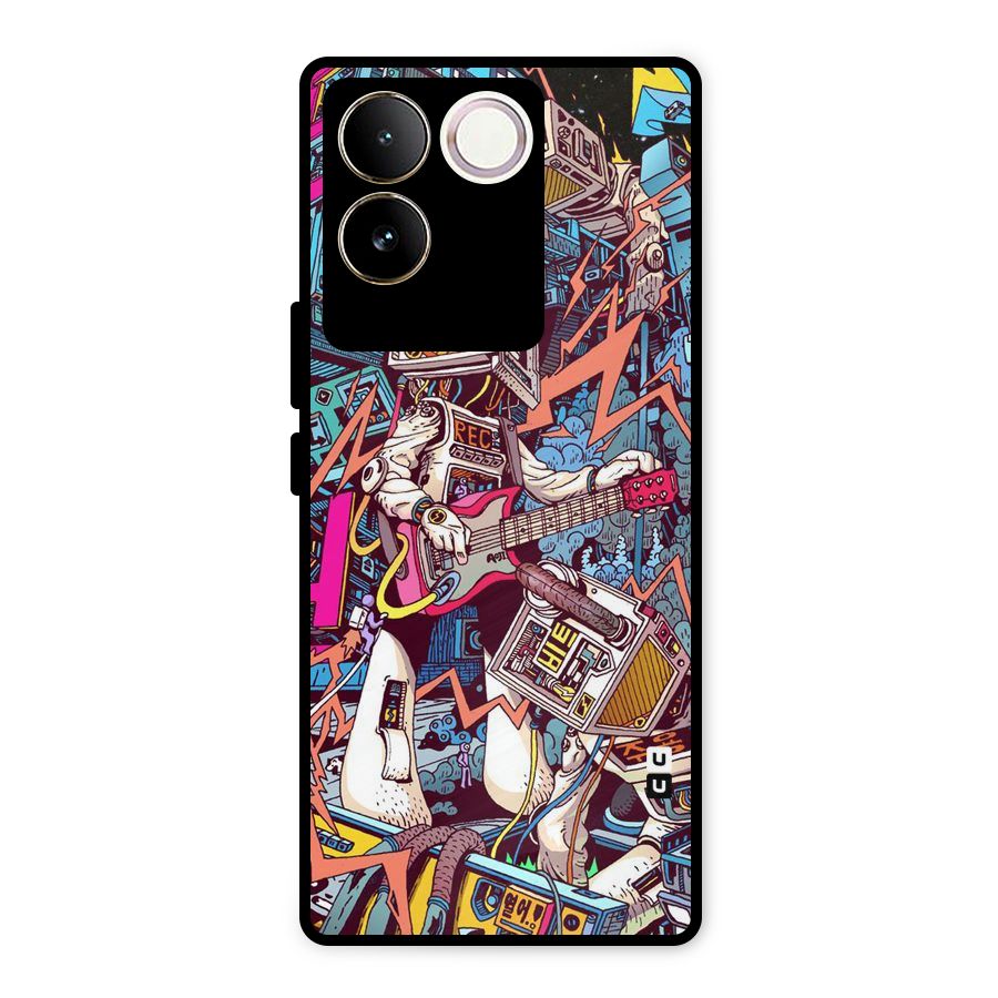 Electric Colors Metal Back Case for Vivo T2 Pro