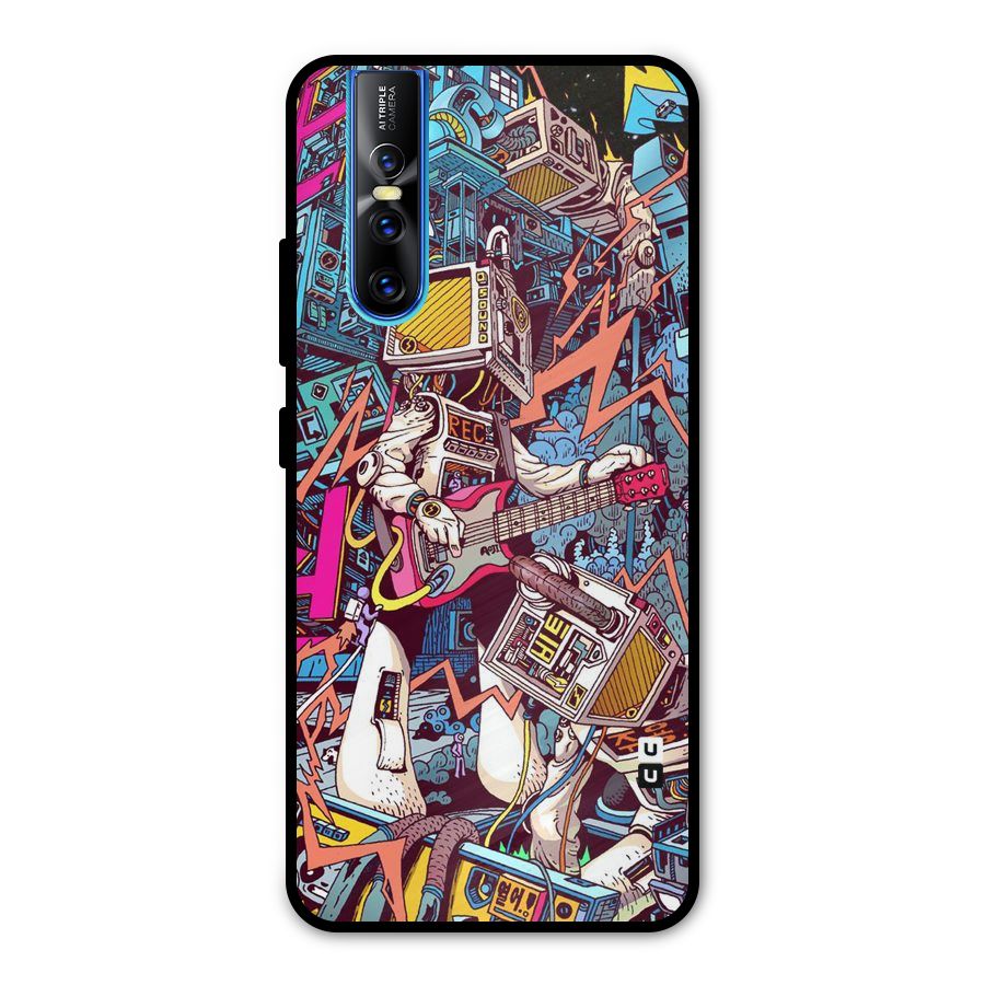 Electric Colors Metal Back Case for Vivo V15 Pro