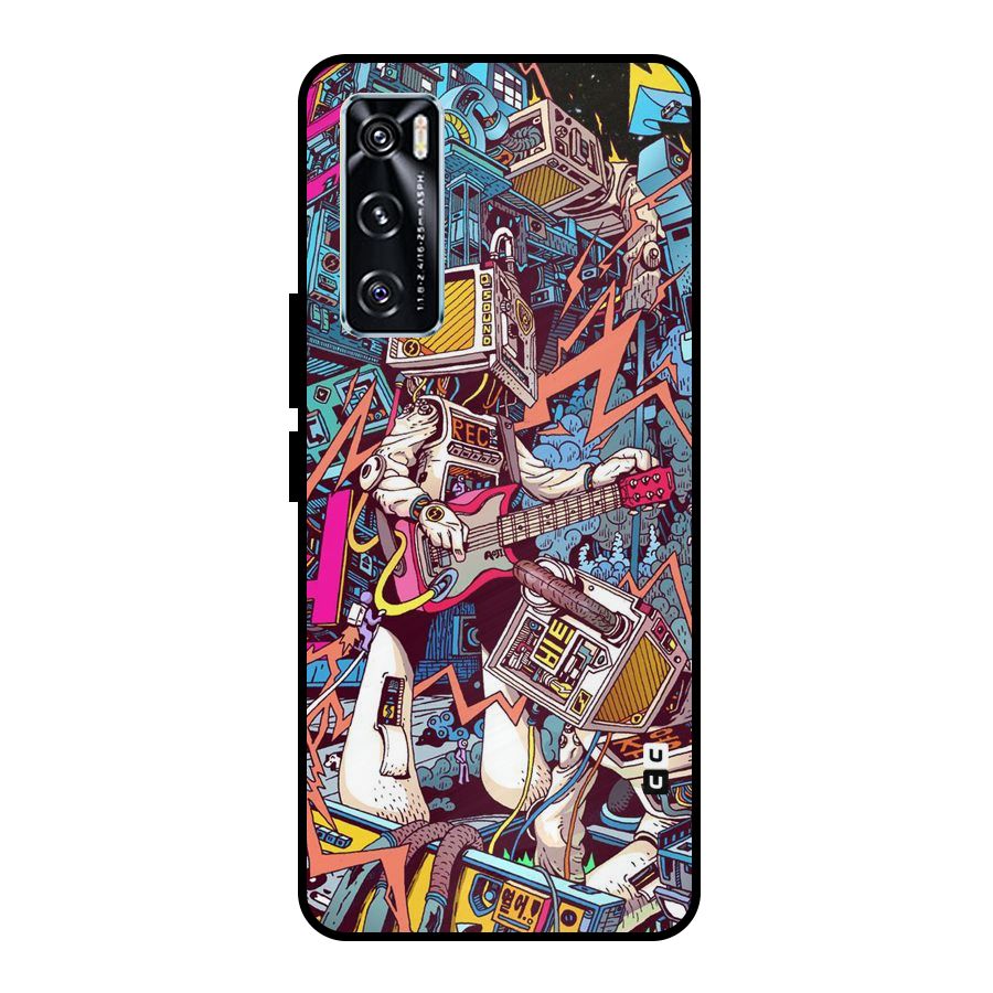 Electric Colors Metal Back Case for Vivo V20 SE