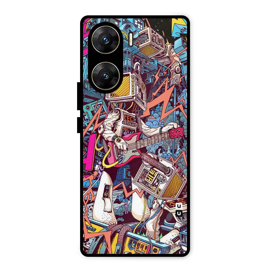 Electric Colors Metal Back Case for Vivo V29e