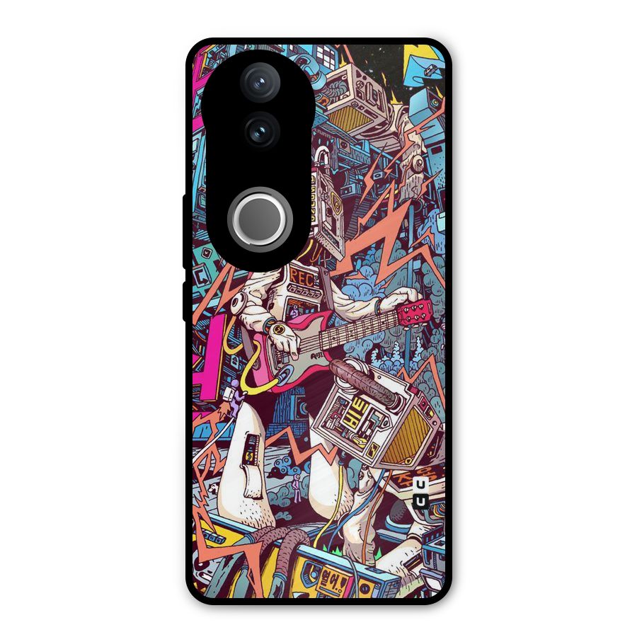 Electric Colors Metal Back Case for Vivo V50e