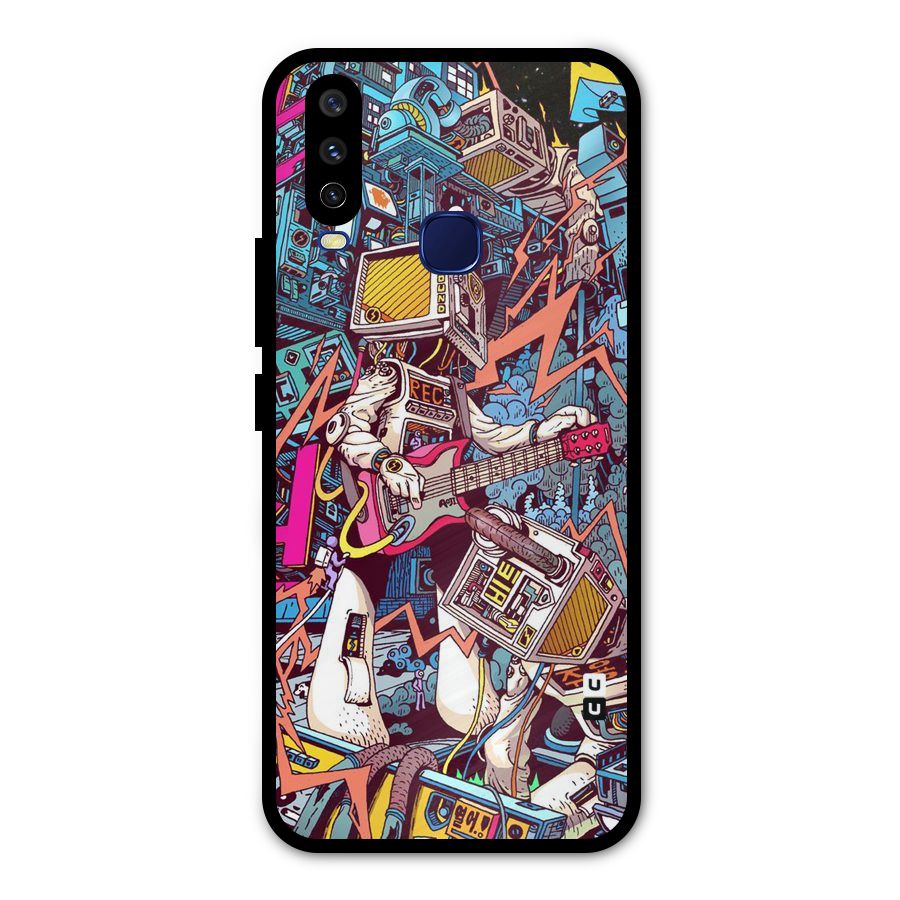 Electric Colors Metal Back Case for Vivo Y15