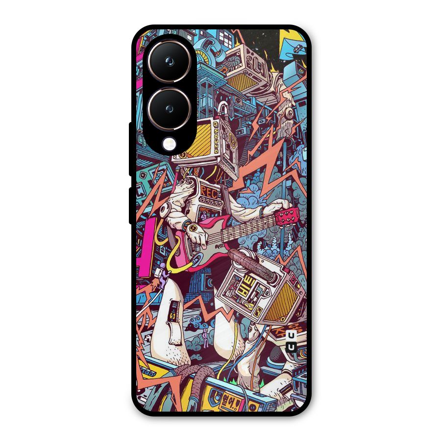Electric Colors Metal Back Case for Vivo Y28