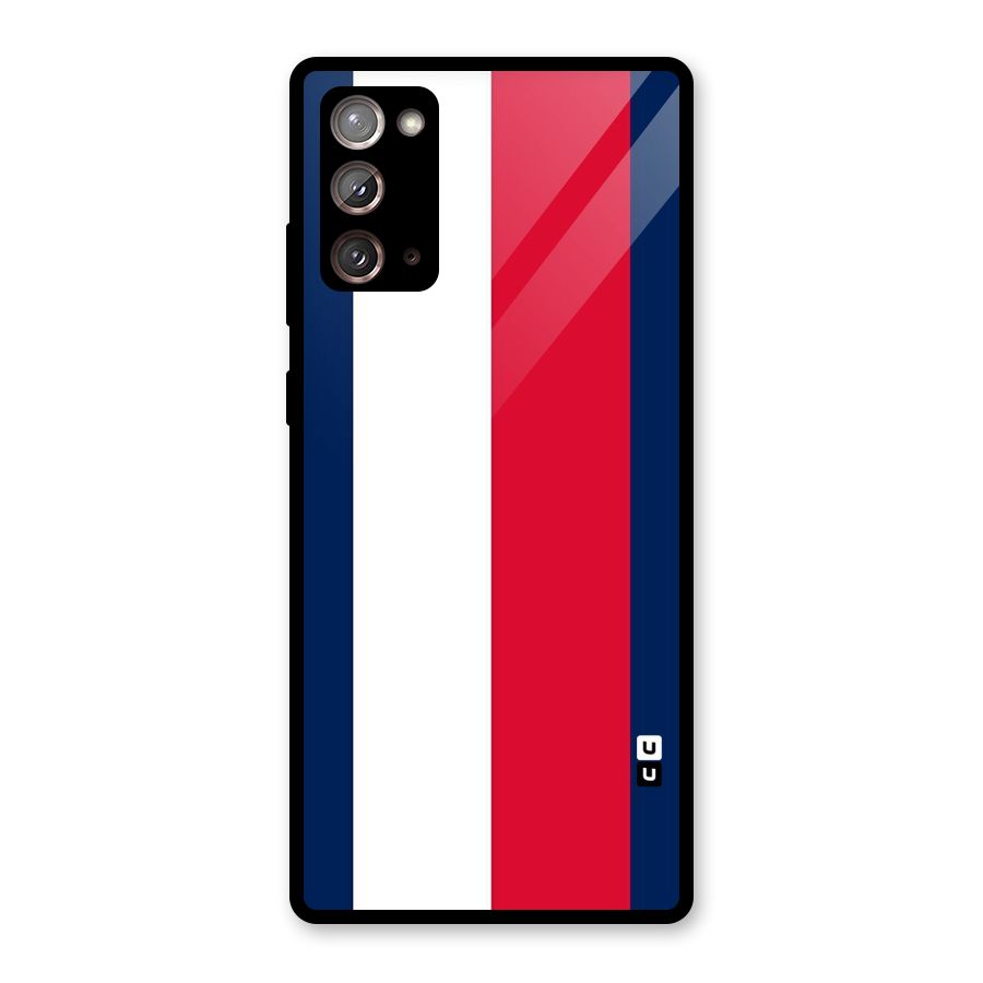 Electric Colors Stripe Glass Back Case for Galaxy Note 20