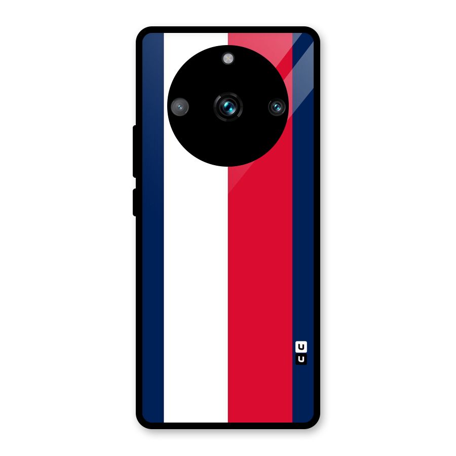 Electric Colors Stripe Glass Back Case for Realme 11 Pro