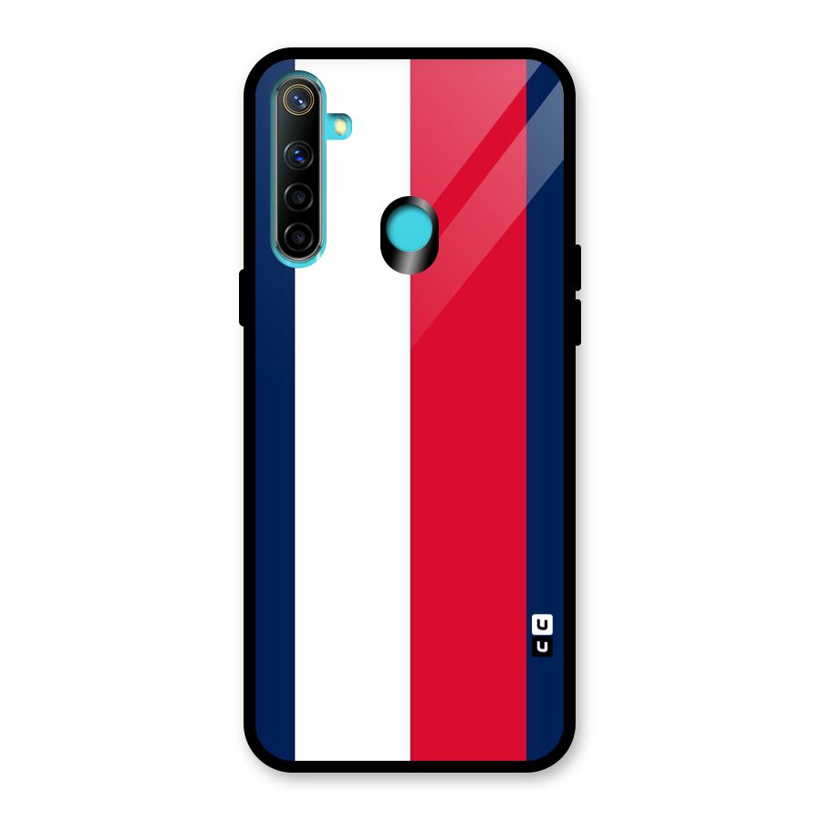 Electric Colors Stripe Glass Back Case for Realme Narzo 10