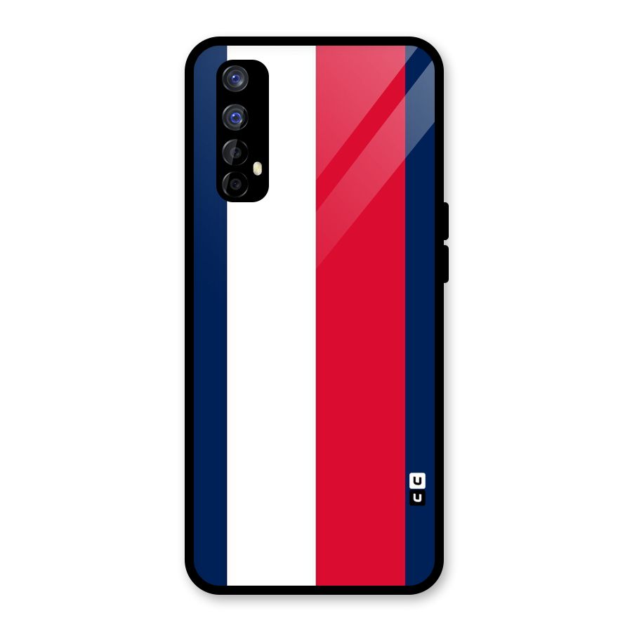 Electric Colors Stripe Glass Back Case for Realme Narzo 20 Pro