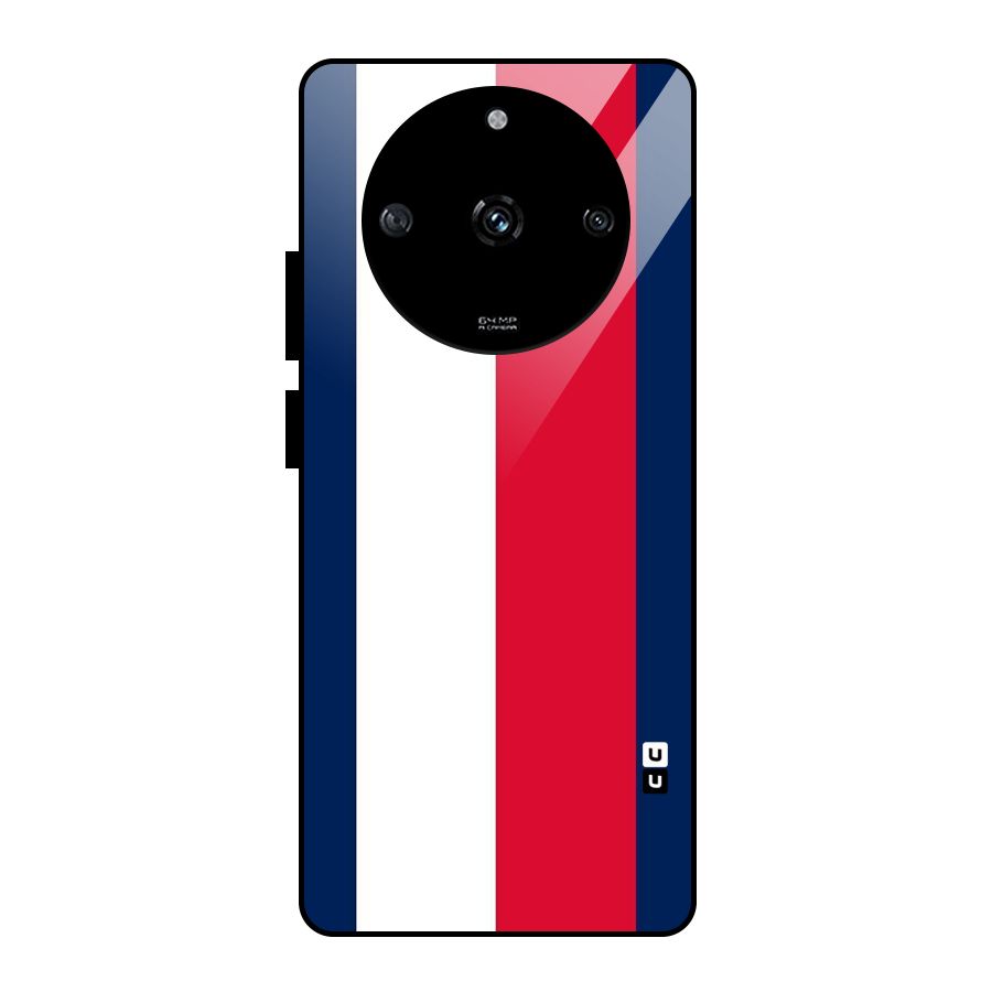 Electric Colors Stripe Glass Back Case for Realme Narzo 60 5G