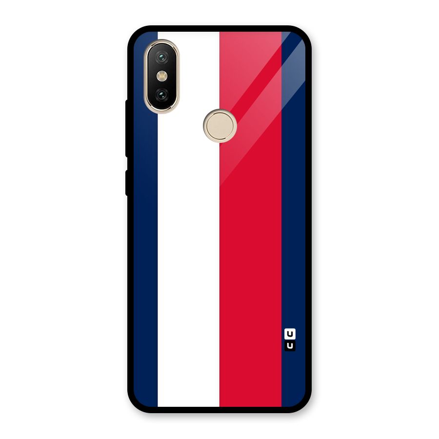 Electric Colors Stripe Glass Back Case for Redmi A2