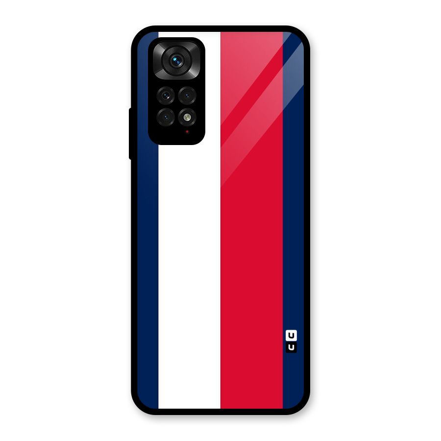 Electric Colors Stripe Glass Back Case for Redmi Note 11S