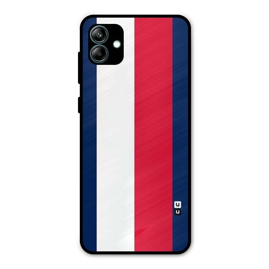 Electric Colors Stripe Metal Back Case for Galaxy A04
