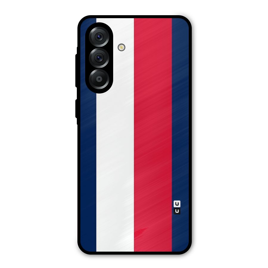 Electric Colors Stripe Metal Back Case for Galaxy A56