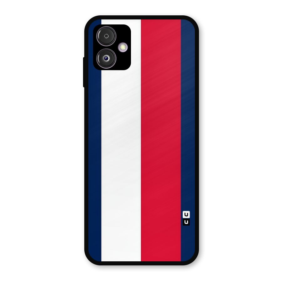 Electric Colors Stripe Metal Back Case for Galaxy F14
