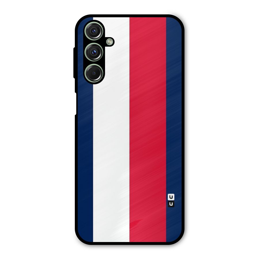 Electric Colors Stripe Metal Back Case for Galaxy M34