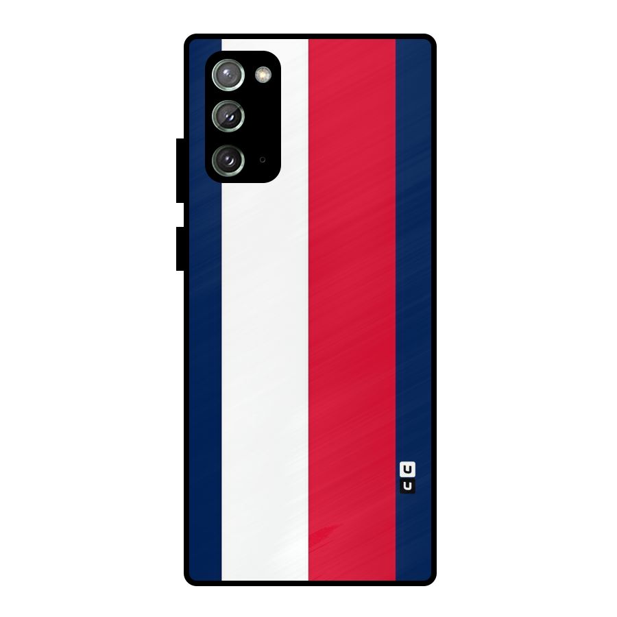 Electric Colors Stripe Metal Back Case for Galaxy Note 20