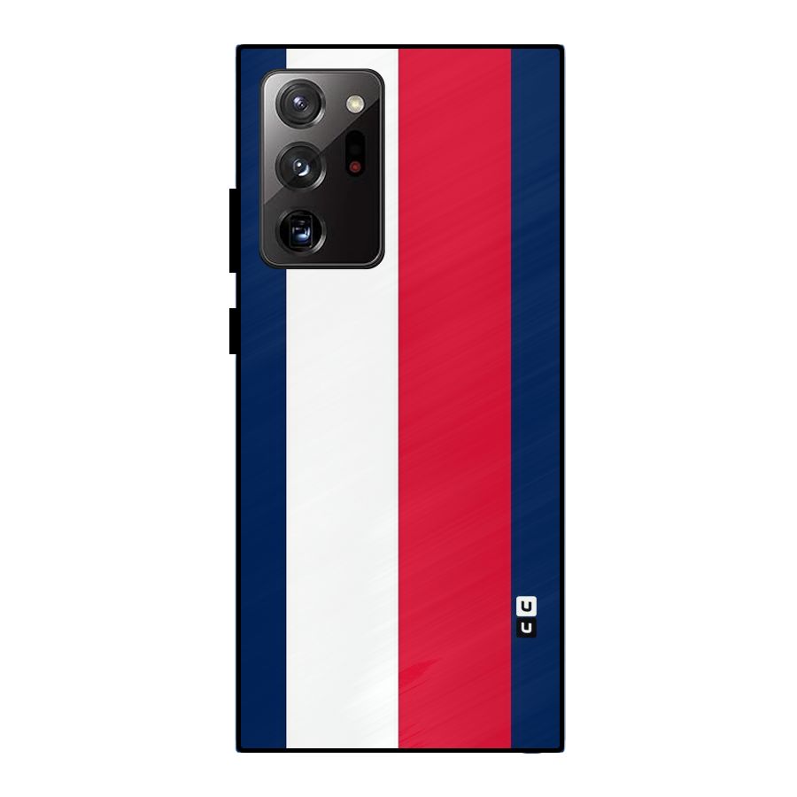 Electric Colors Stripe Metal Back Case for Galaxy Note 20 Ultra